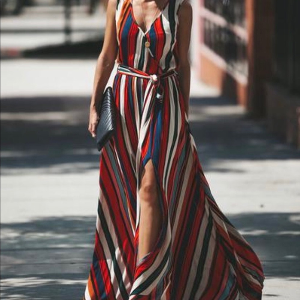 Sleeveless colorful Maxi❤️